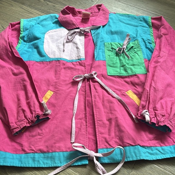 Zanit Planet | Vintage Multicolour Cardigan Jacket With Ties Size Small/Medium - Picture 2 of 11